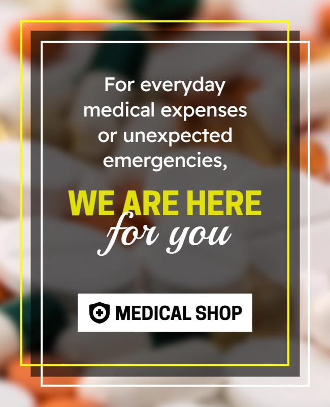 Medical Shop Services Promotional Flyer Template