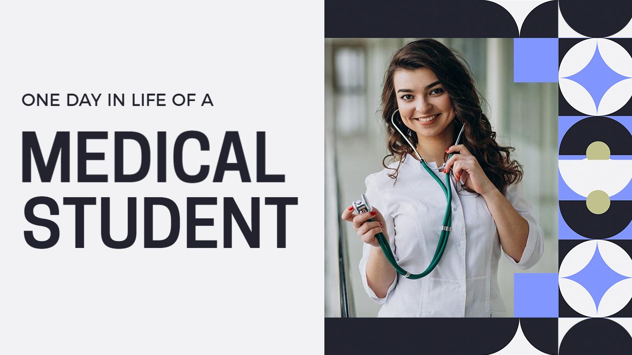 Medical Student Daily Routine Vlog Trending YouTube Thumbnail Template