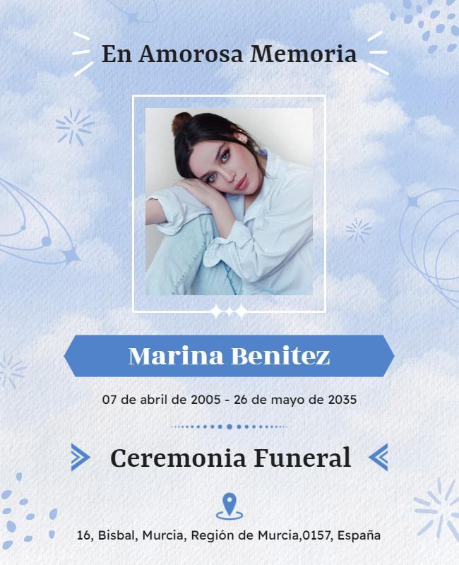 Memorial Ceremony Invitation Flyer Template