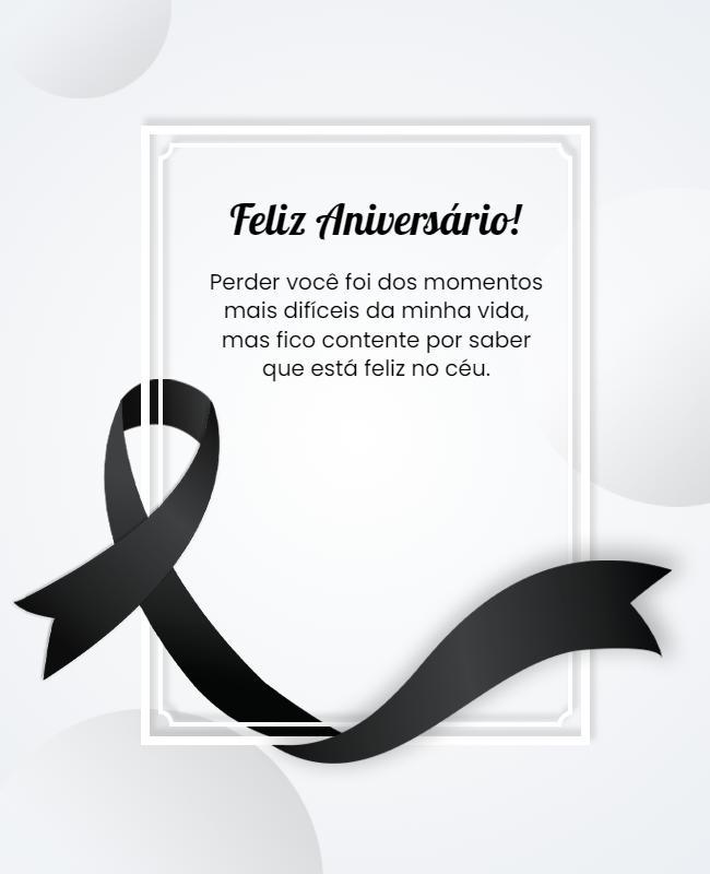 Memorial Tribute with Black Ribbon Flyer Template