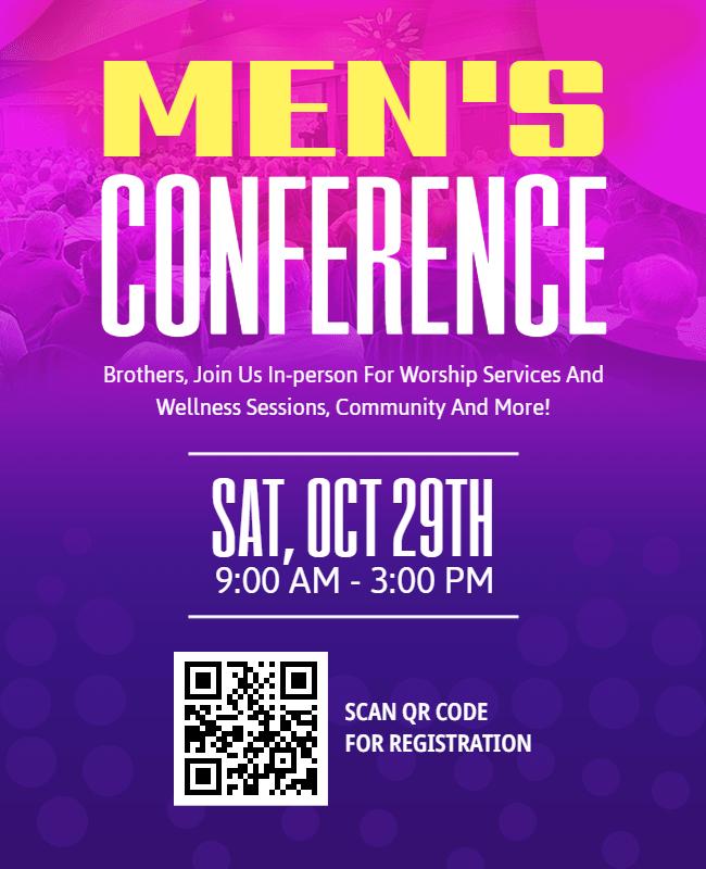 Men's Conference Event Flyers Template