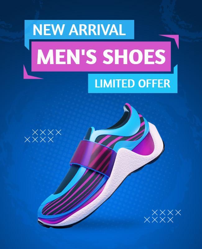 Mens Fashion Shoe Promotion Flyer Template