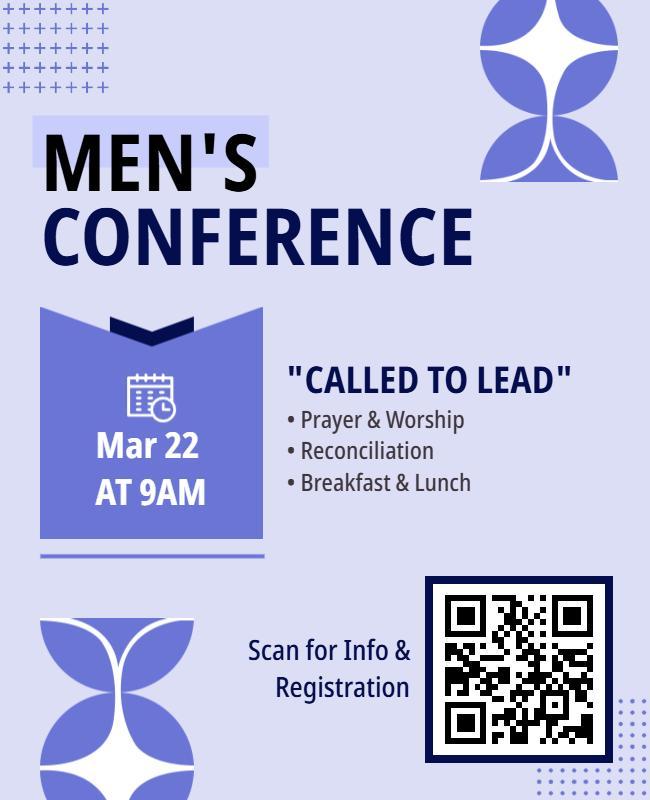 Men's Leadership Conference Flyers Template