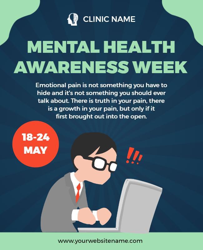 Mental Health Awareness Week Event Flyer Template