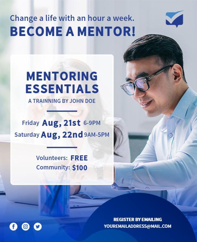 Mentoring Training Seminar Event Flyer Template