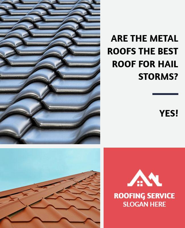 Metal Roofing Service Promotional Flyer Template