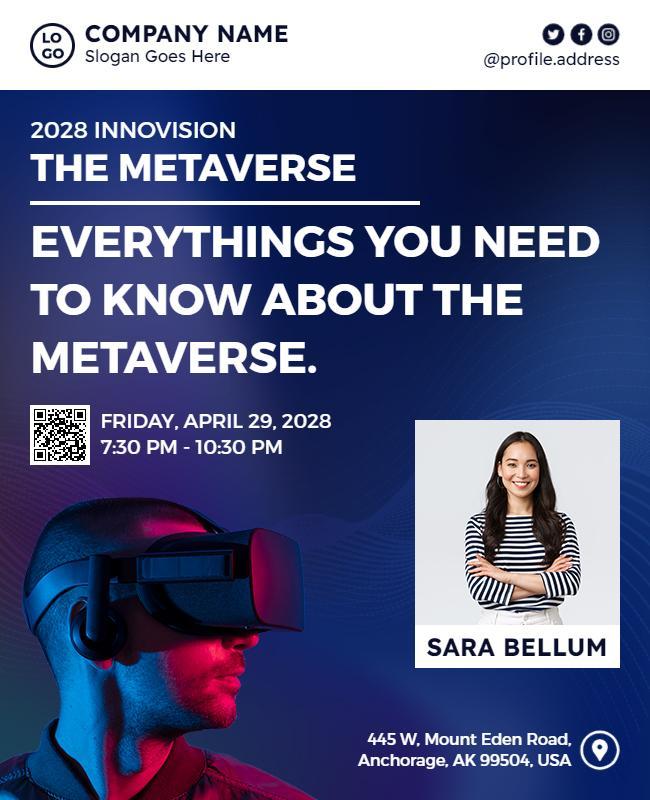 Metaverse Educational Innovation Event Flyer Template