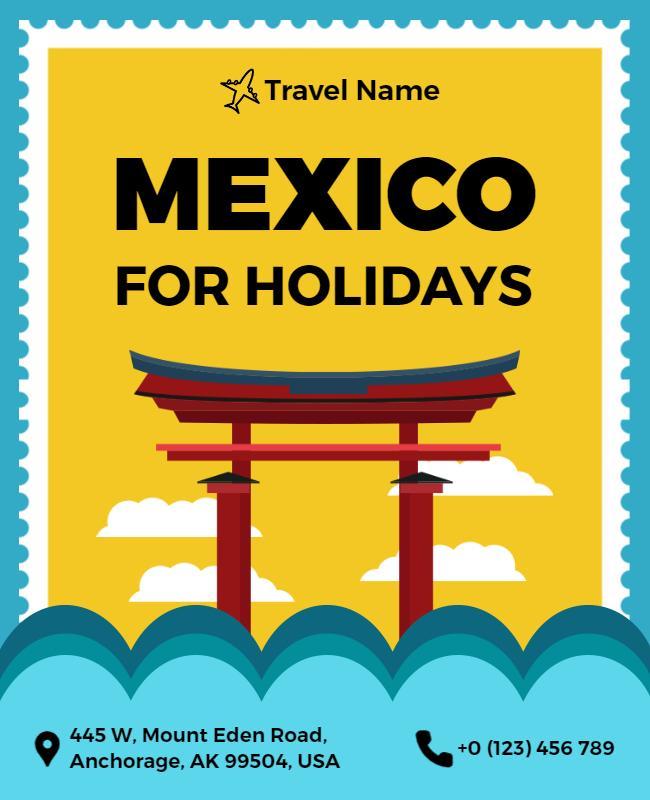 Mexico Vacation Promotion Flyer Template