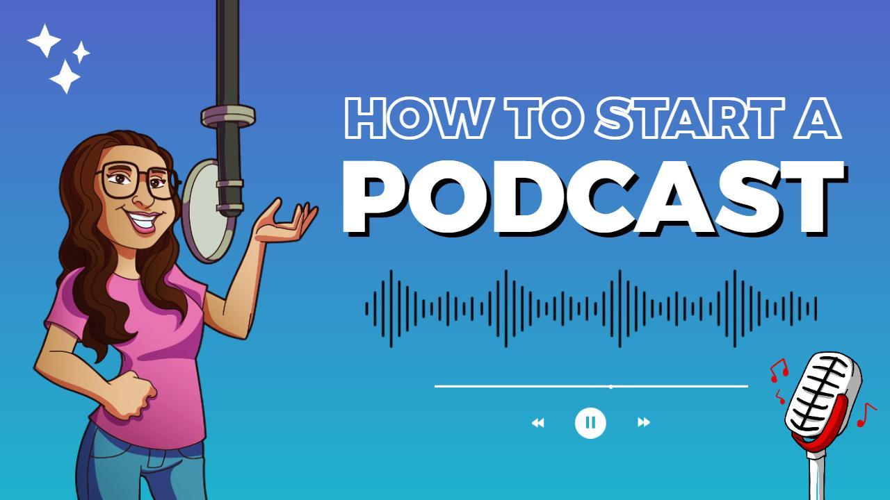 Microphone Tips How to Start a Podcast YouTube Thumbnail Template