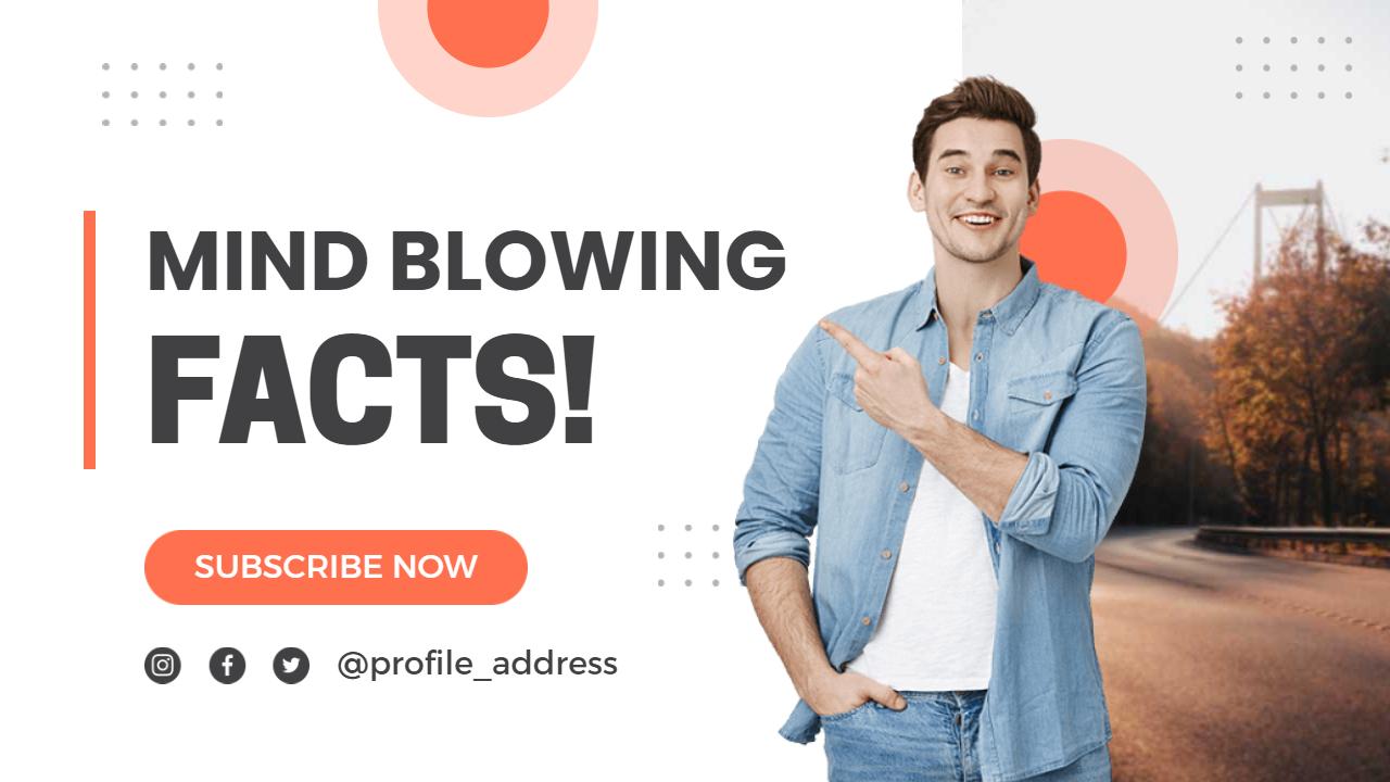 Mind Blowing Facts Trending YouTube Thumbnail Template