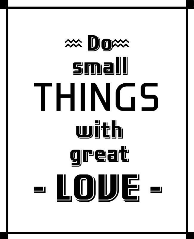 Minimalist Black and White Motivational Quote Poster Template