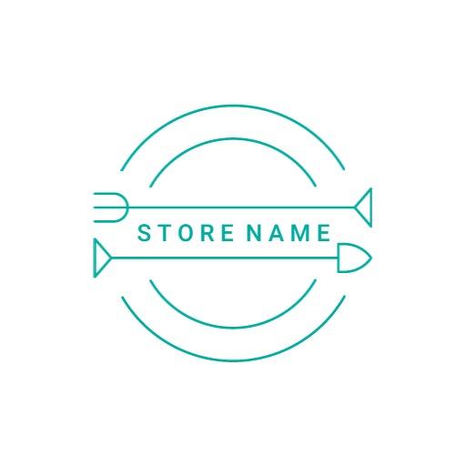 Minimalist Circle Design Featuring Store Name Logo Template