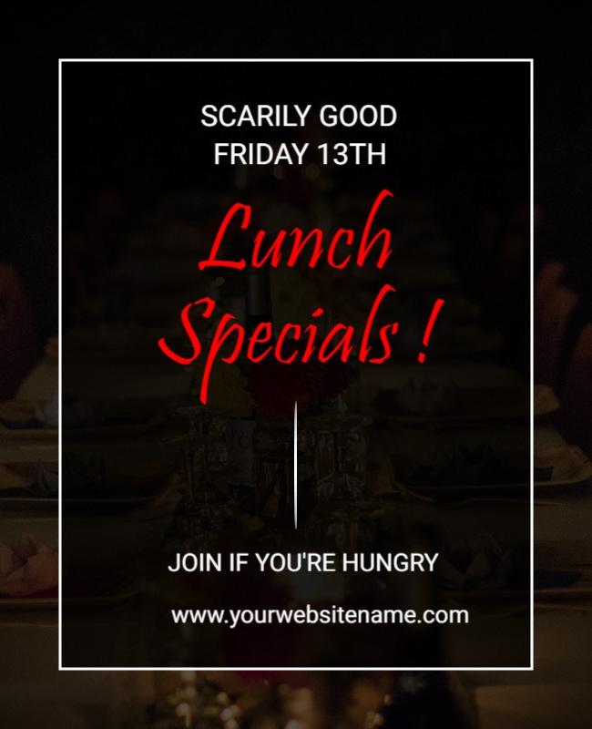 Minimalist Creative Lunch Special Flyer Template