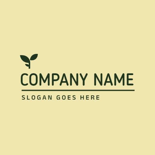 Minimalist Green Leaf Design for Eco-Friendly Company Logo Template