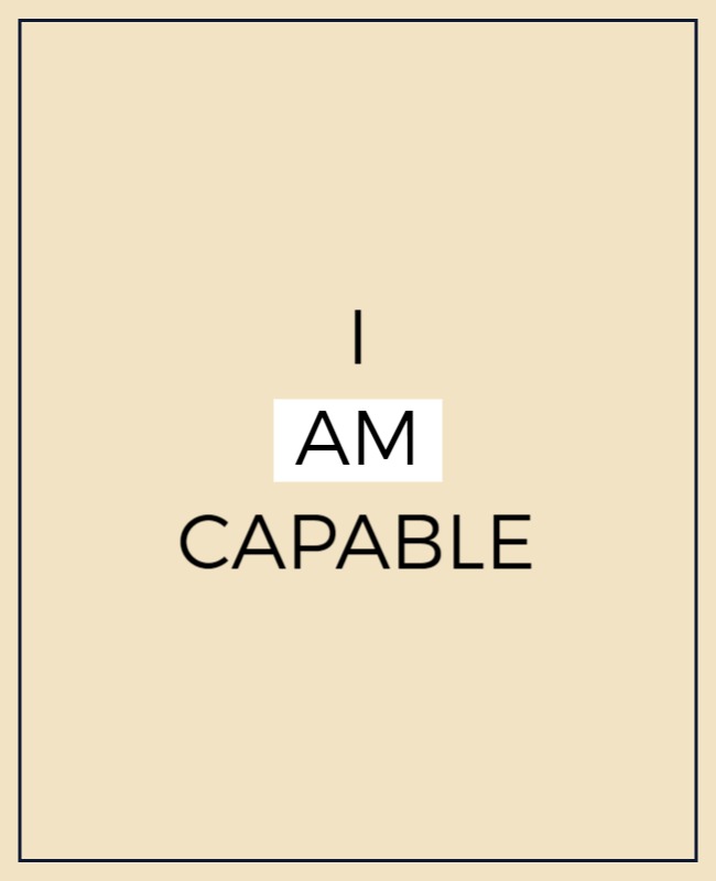 Minimalist Inspirational Affirmation Motivational Poster Template