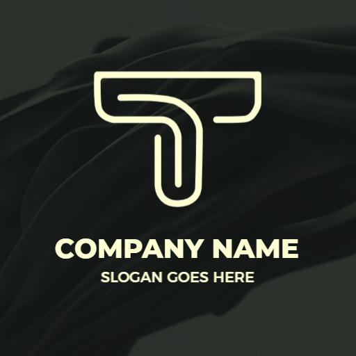 Minimalist T Letter Design with Elegant Line Work Logo Template