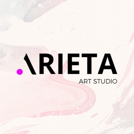 Minimalist Typography Design Showcasing Art Studio Logo Template