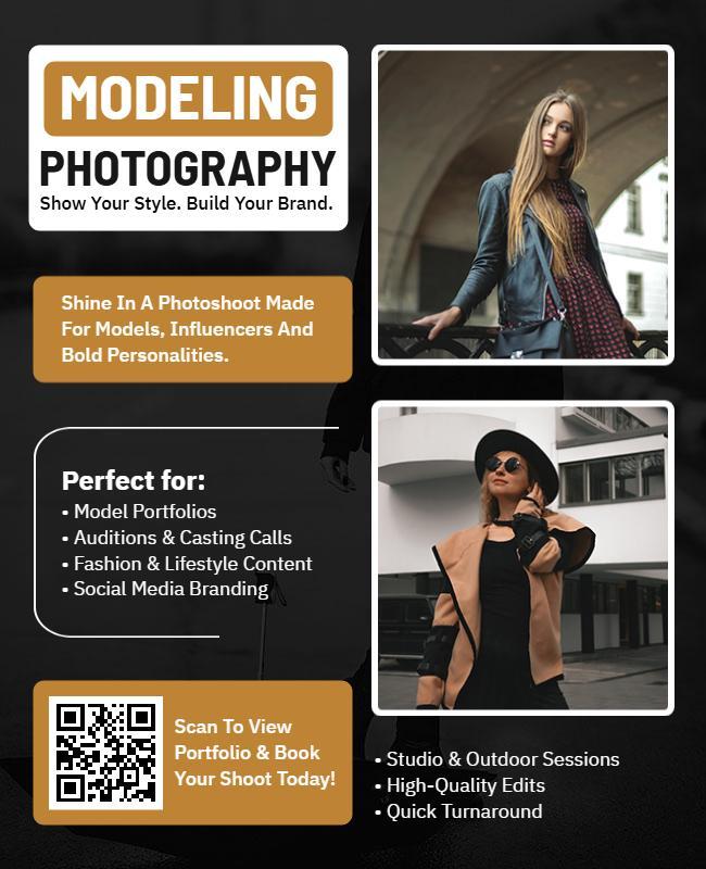 Modeling Photography Promotion Flyer Template