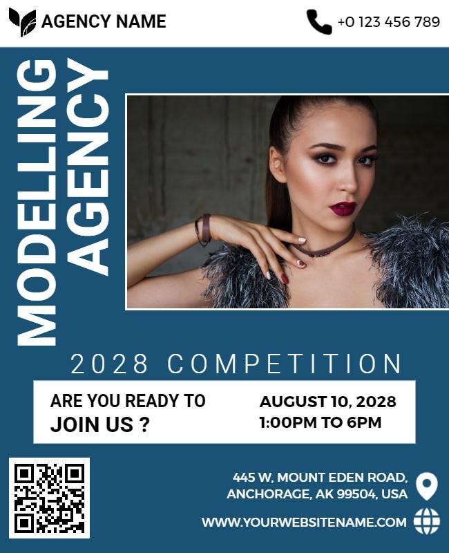 Modelling Agency Competition Event Flyer Template