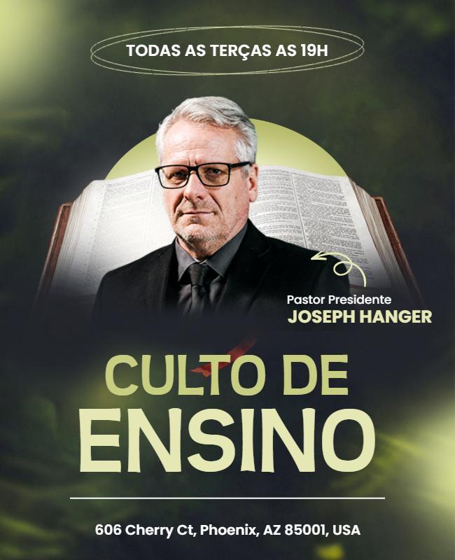 Modelo De Flyer Para Evento Culto De Ensino Religioso