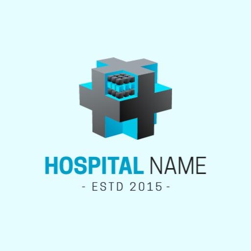 Modern 3D Medical and Healthcare Symbol Design Logo Template