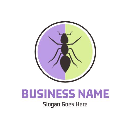 Modern Ant Design with Purple and Green Elements Logo Template