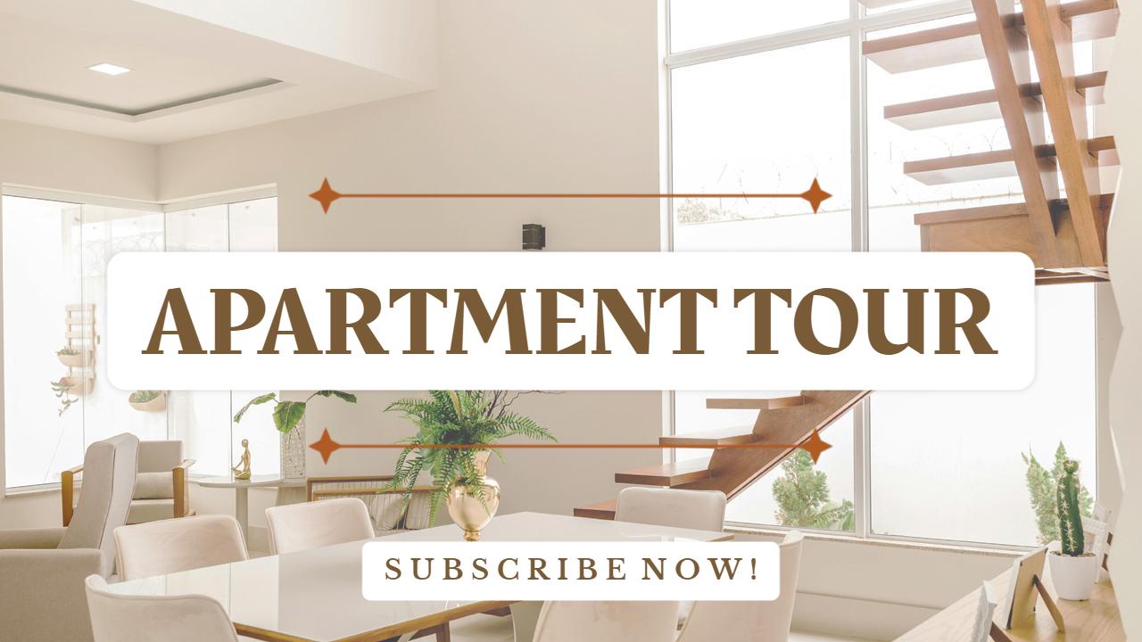 Modern Apartment Tour Luxury Real Estate YouTube Thumbnail Template