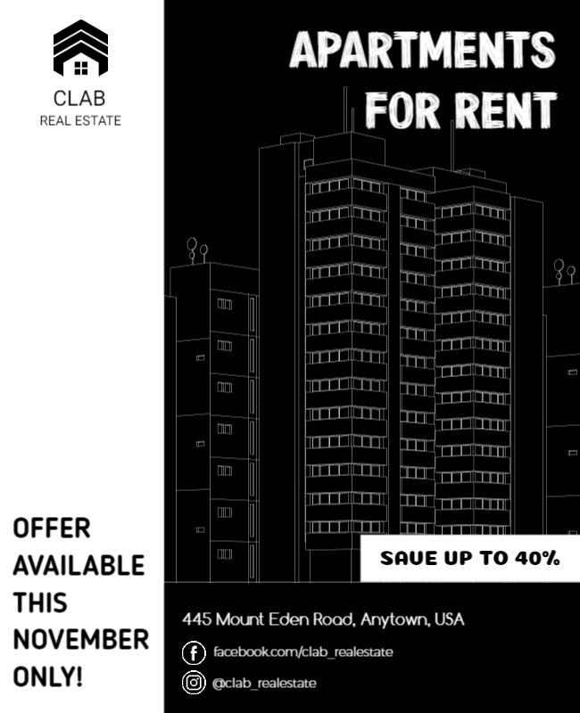 Modern Apartments Rental Promotion Flyer Template-ktcn3u15d375e5