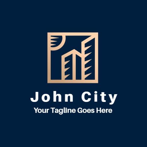 Modern Architectural Design Showcasing Urban City Life Logo Template