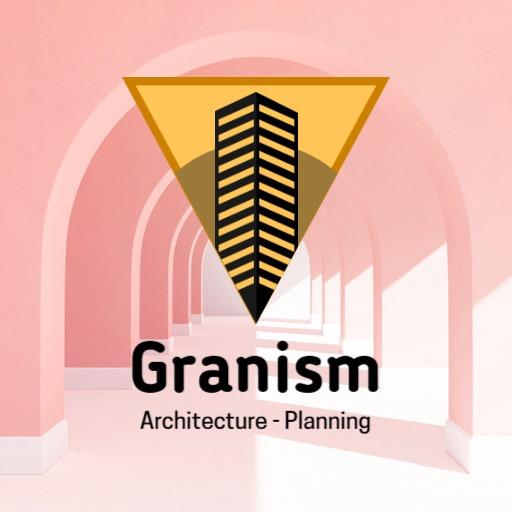 Modern Architectural Design with Elegant Pink Arches Logo Template