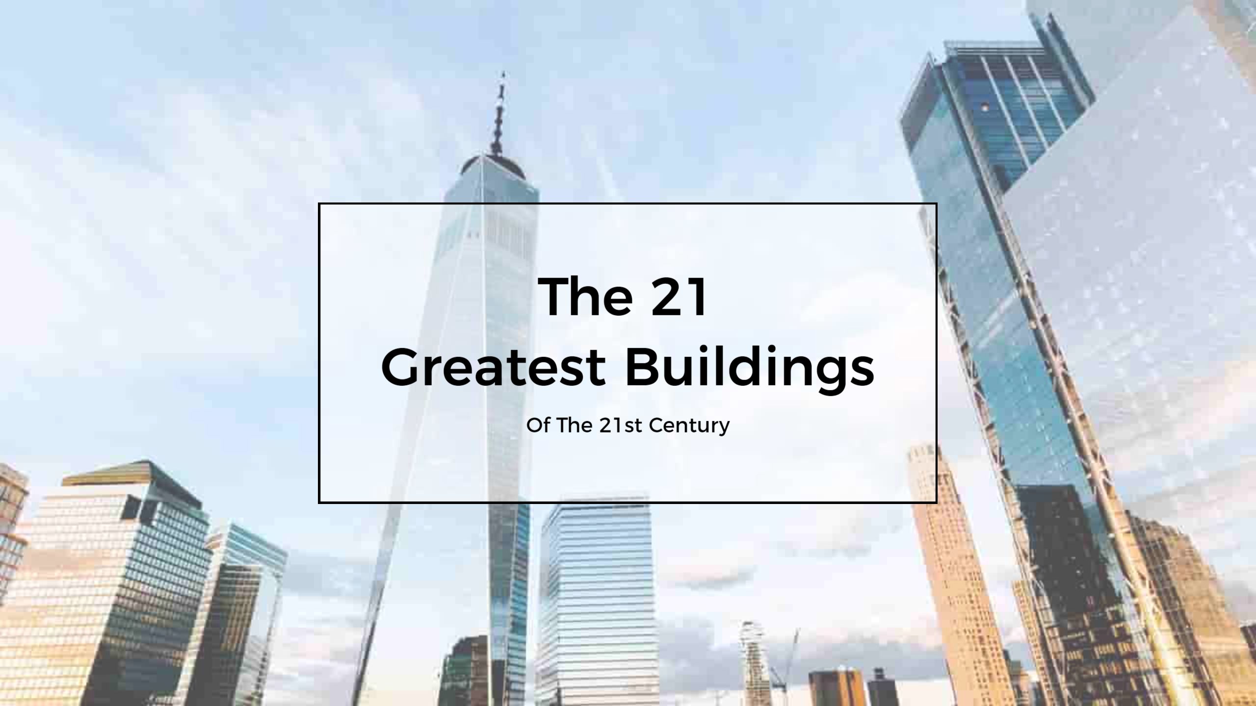 Modern Architectural Wonders and Skyscrapers YouTube Banner Template