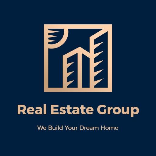 Modern Architecture Design Showcasing Real Estate Group Logo Template
