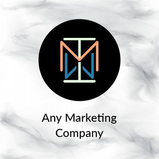 Modern Black and Colorful Design for Marketing Company Logo Template