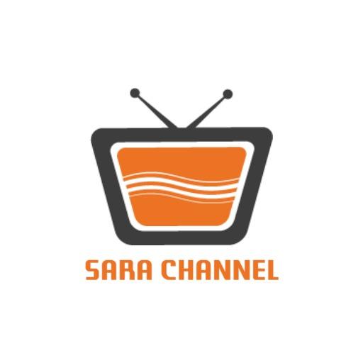 Modern Black and Orange Television Theme for YouTube Channel Logo Template