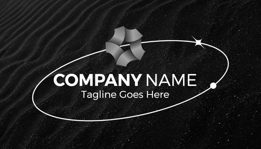 Modern Black Construction Services Business Card Template