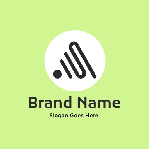 Modern Black Line Art Design Showcasing Business Growth Logo Template