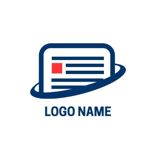 Modern Blue and Red Design for Engaging YouTube Channel Logo Template