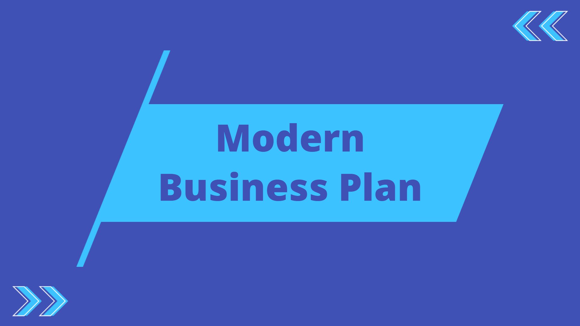 Modern Blue Business Strategy Overview Presentation Template