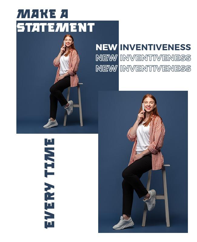 Modern Blue Creative Business Communication Poster Template