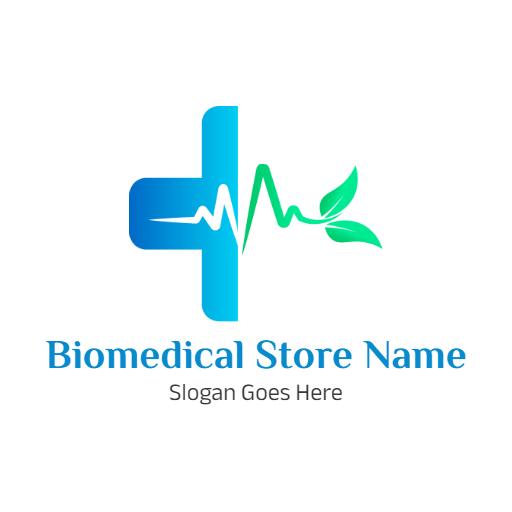 Modern Blue Healthcare Design Emphasizing Wellness Logo Template
