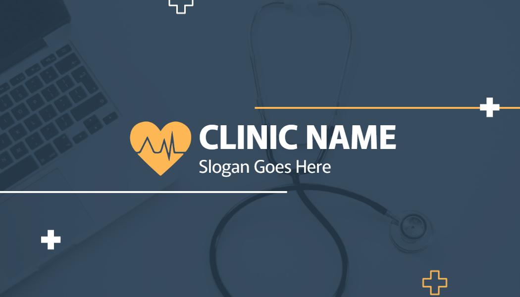 Modern Blue Homeopathic Physician Business Card Template