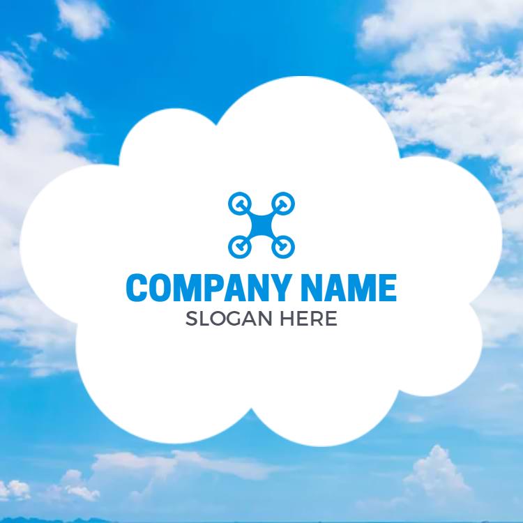 Modern Blue Sky Photography Business Card Template