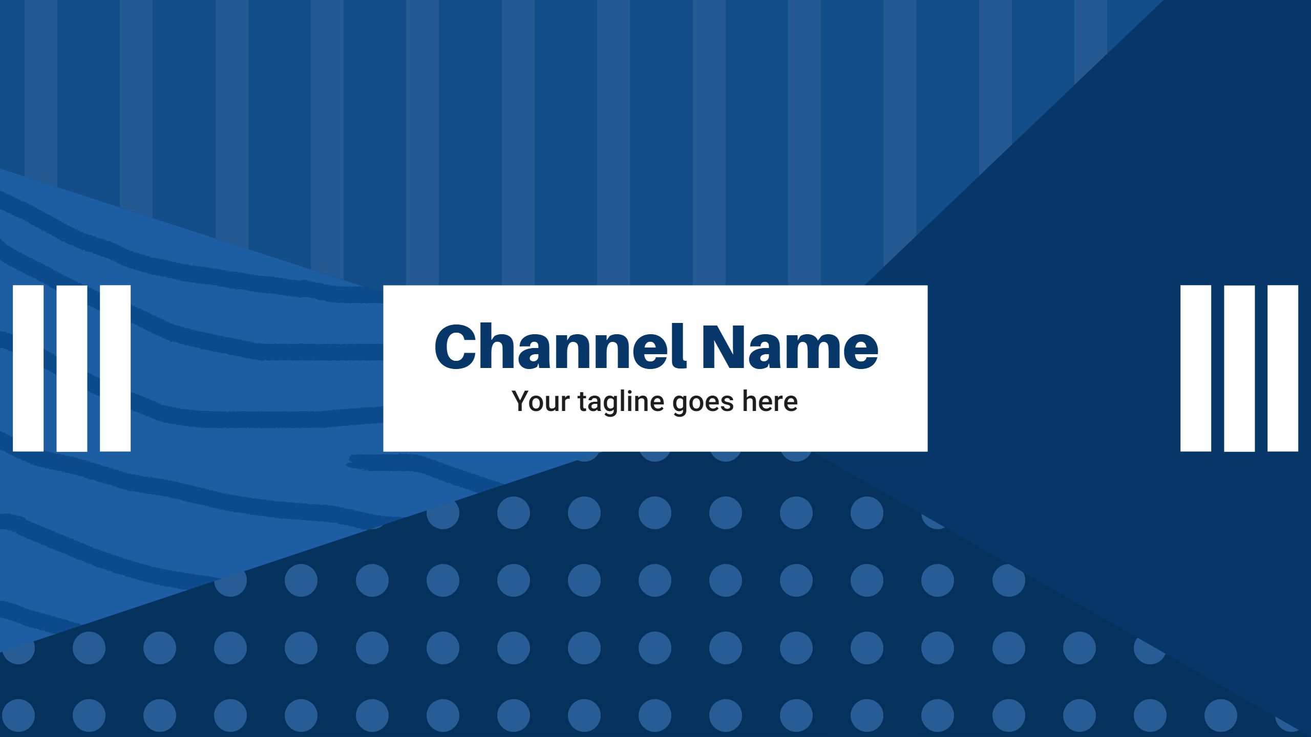 Modern Blue Textured Design for Your YouTube Channel Banner Template