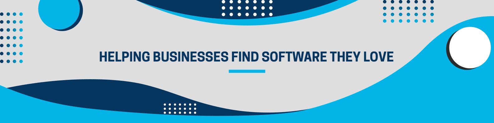 Modern Blue Waves Helping Businesses in Software LinkedIn Banner Template