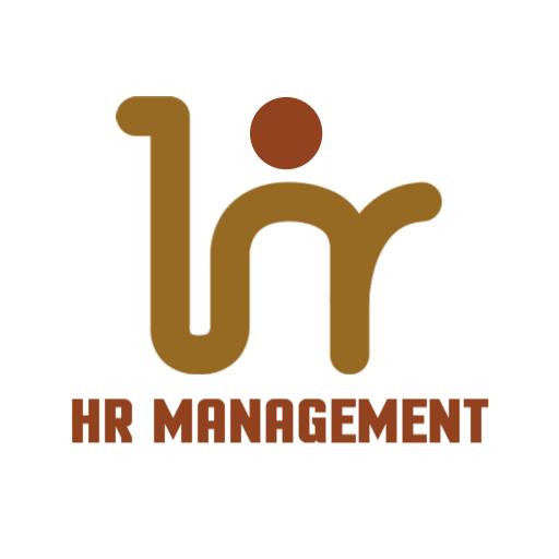 Modern Brown and Cream Design Representing HR Management Logo Template