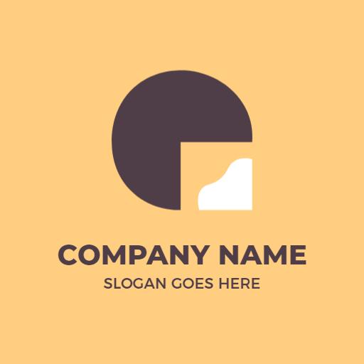 Modern Brown and White Q Letter Design Logo Template