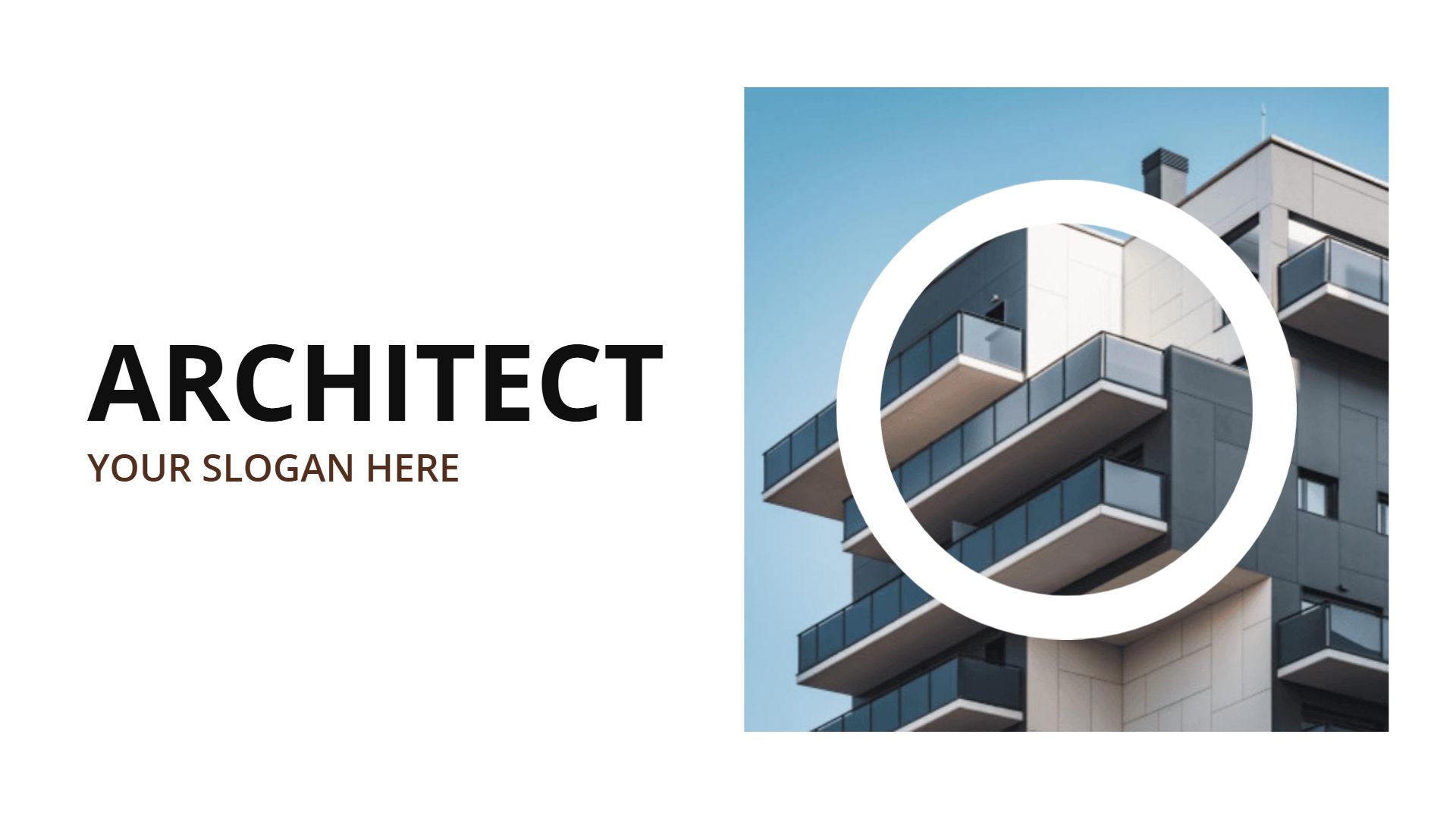 Modern Brown Architectural Design and Project Overview Presentation Template