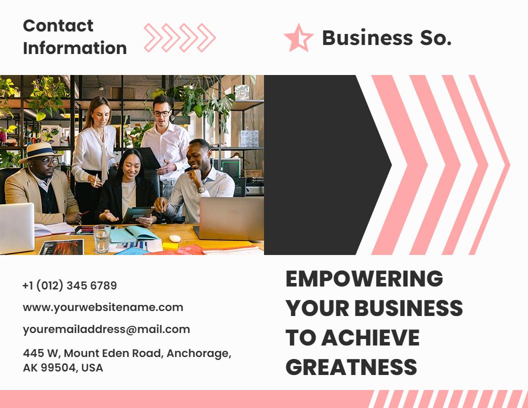 Modern Business Empowerment Services and Solutions Brochure Template