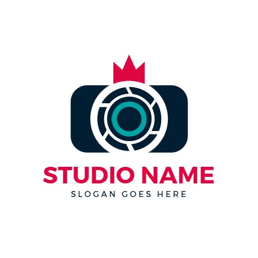 Modern Camera Design Showcasing Vibrant Photography Logo Template