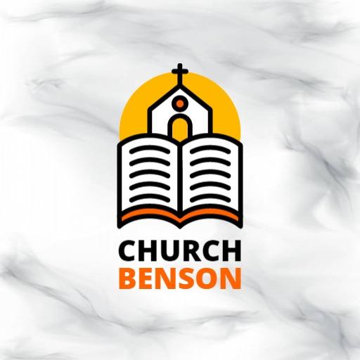 Modern Church Design Featuring Open Bible and Building Logo Template